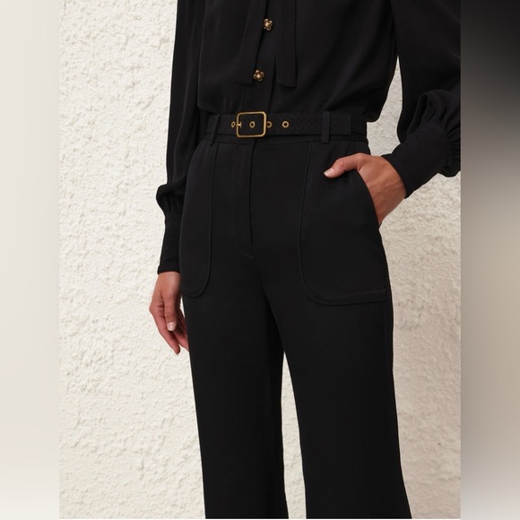 Zimmermann Matching Set Cropped flare pant and shirt - Picture 3 of 10